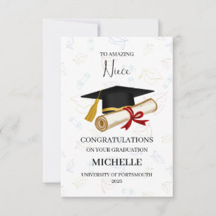 Proud Niece Graduation Personalized Card