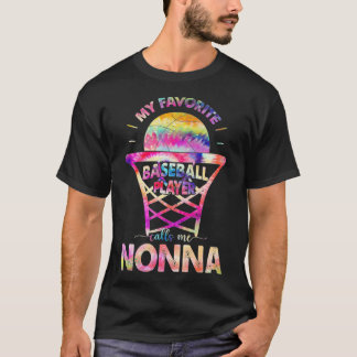 Proud Nonna of Basketball Player Tie Dye Lover Mot T-Shirt