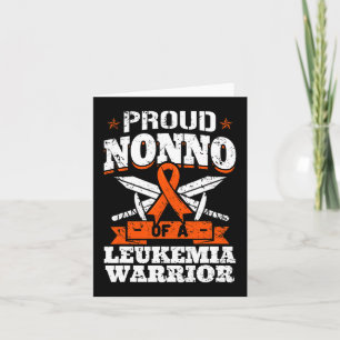 Proud Nonno Of A Leukaemia Warrior Grandpa Awarene Card