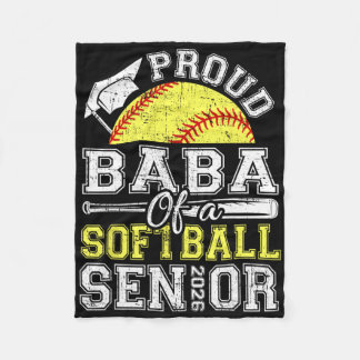 Proud Of A 2026 Senior Softll Graduate Fleece Blanket