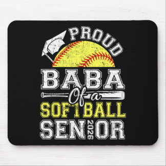 Proud Of A 2026 Senior Softll Graduate Mouse Pad
