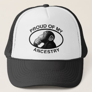 Proud Of My Ancestry Chimp Trucker Hat