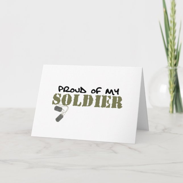 Proud of My Soldier Card (Front)