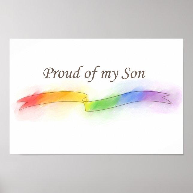 Proud of my Son Poster (Front)