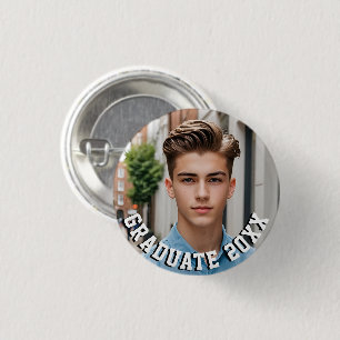 Proud of our Graduate 20XX Graduation Photo 1 Inch Round Button