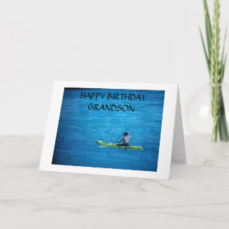 "PROUD OF THE MAN YOU'VE BECOME GRANDSON" BIRTHDAY CARD