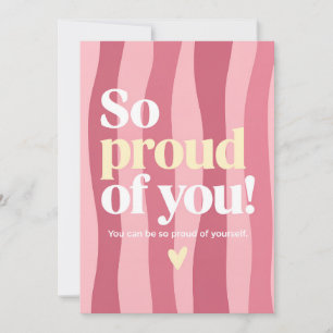 Proud of you card - Exam passed card