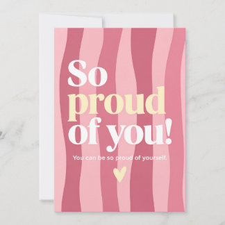 Proud of you card - Exam passed card