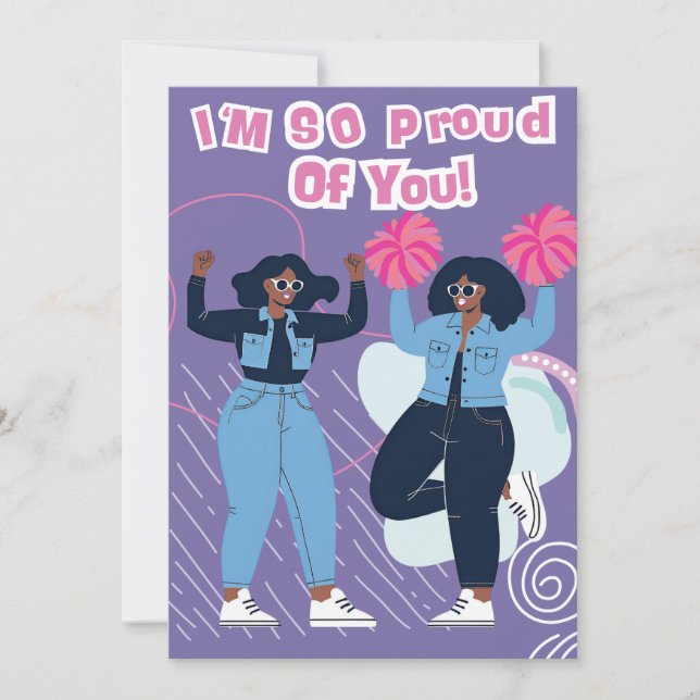 Proud of You Invitation (Front)