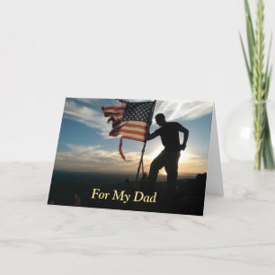 Proud of You Military Father's Day Card