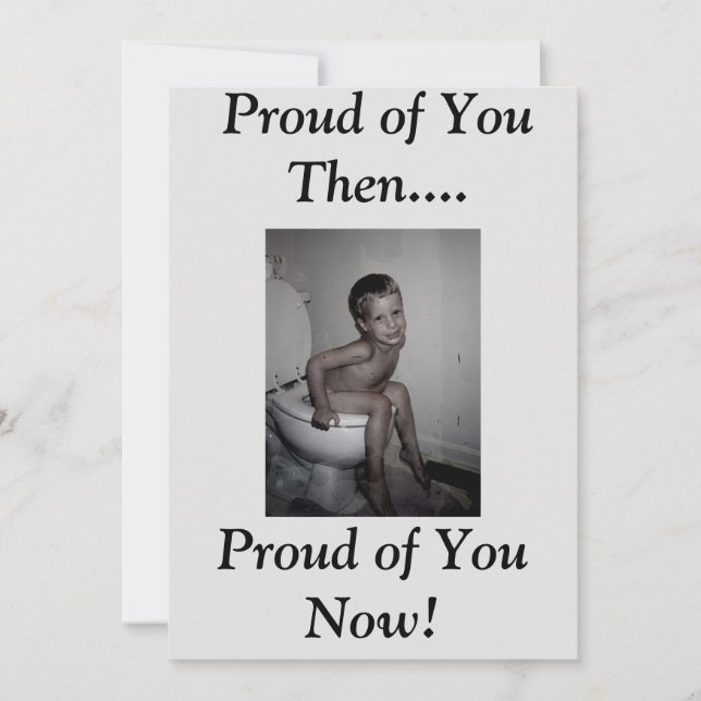 Proud of You Then...., Proud of ... Invitation (Front)