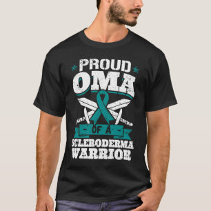Proud Oma Of A Scleroderma Warrior Awareness Ribbo T-Shirt