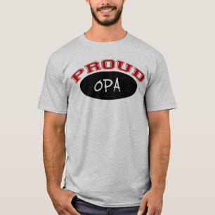 Proud Opa (Black and Red) T-Shirt