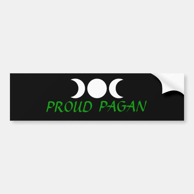 Proud Pagan Bumper Sticker (Front)
