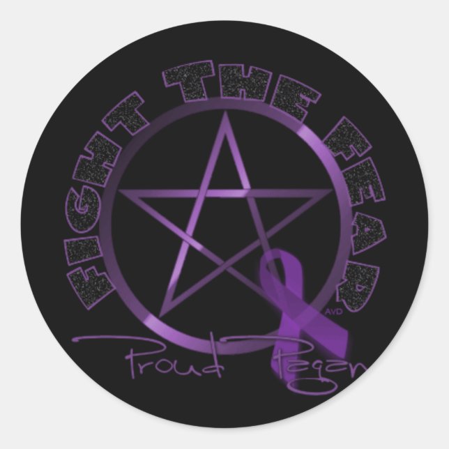 Proud Pagan Classic Round Sticker (Front)
