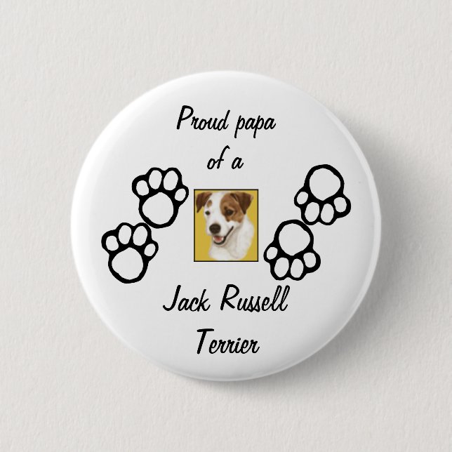 Proud Papa  (+) 2 Inch Round Button (Front)