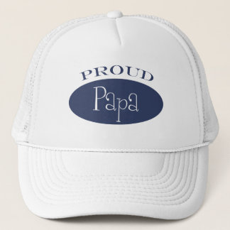 proud papa trucker hat
