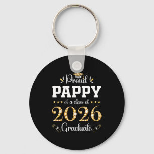 Proud pappy of a class of 2026 graduate graduation keychain