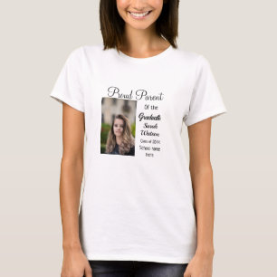 proud parent graduate add photo name class year T-Shirt