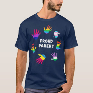 Proud parent  LGBT Gay Pride Tee LGBTQ Supporter G