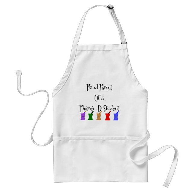 Proud Parent of a PharmD (pharmacy student) gifts Standard Apron (Front)