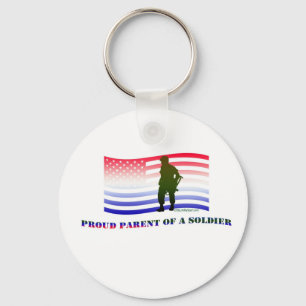 PROUD PARENT OF A SOLDIER KEYCHAIN
