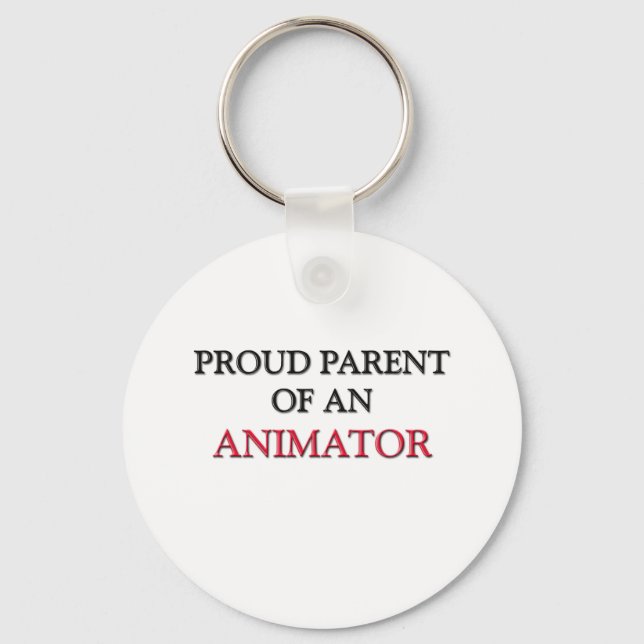 Proud Parent OF AN ANIMATOR Keychain (Front)