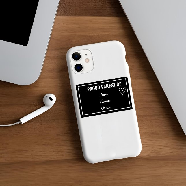 Proud Parent of [Name 1], [Name 2] & [Name 3] Case-Mate iPhone Case (Creator Uploaded)