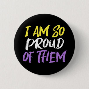 Proud Parent of Nonbinary Child Mom or Dad 2 Inch Round Button