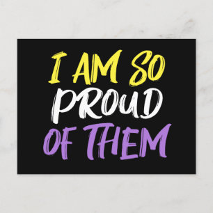 Proud Parent of Nonbinary Child Mom or Dad Postcard