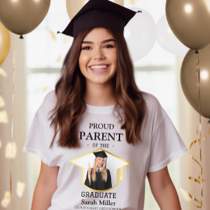 Proud Parent of the Graduate & custom Photo & Name T-Shirt