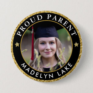 Proud Parent Photo Graduation Class of 2023 3 Inch Round Button