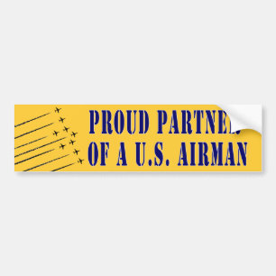 Proud Partner of an Airman Bumper Sticker