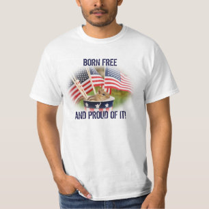 Proud Patriotic Chipmunk Chipmunk T-Shirt