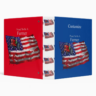 Proud Patriotic Farmer Flag Thunder_Cove Binder