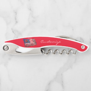 Proud Patriotic Farmer Flag Thunder_Cove Corkscrew