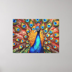 Proud Peacock  Canvas Print