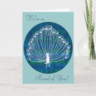 Proud Peacock Congratulations Card