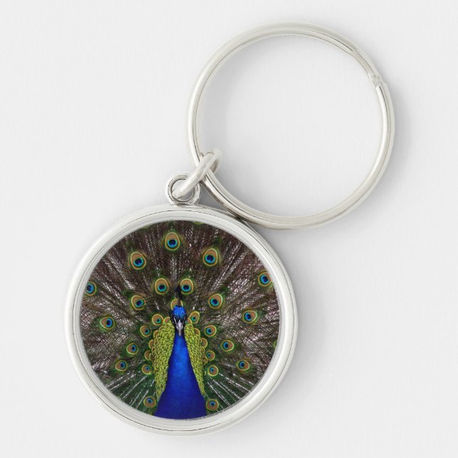 Proud Peacock key chain (Front)