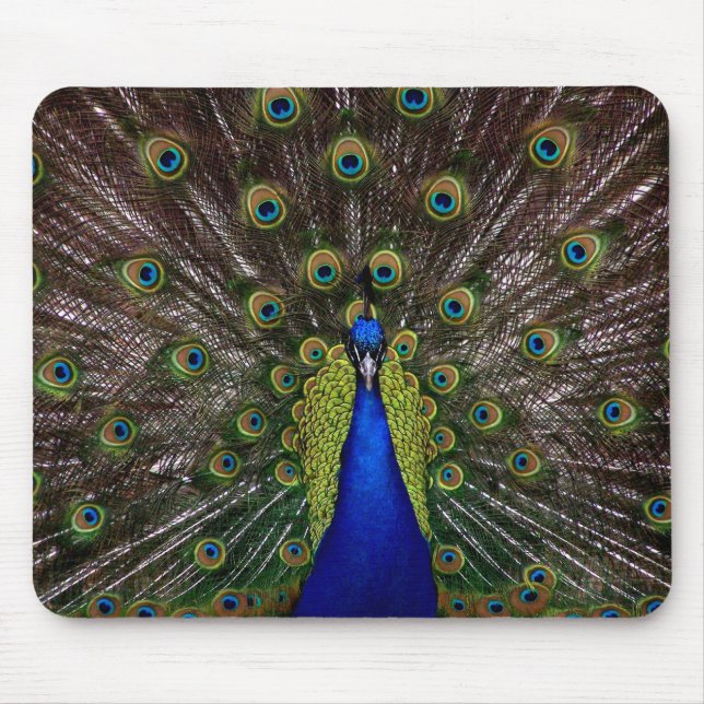 Proud Peacock mousepad (Front)