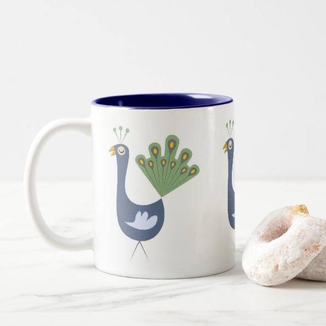 Proud Peacock Mug (With Donut)