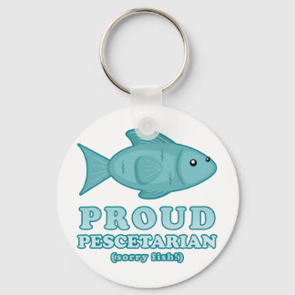 Proud Pescetarian Keychain