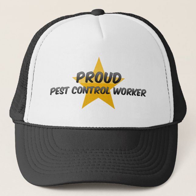 Proud Pest Control Worker Trucker Hat (Front)