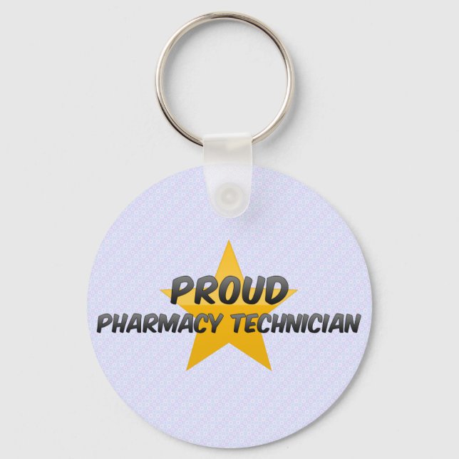 Proud Pharmacy Technician Keychain (Front)