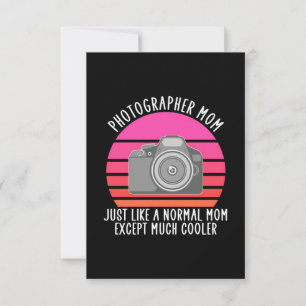Proud Photographer Mom RSVP Card