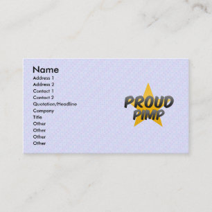 Proud Pimp Business Card
