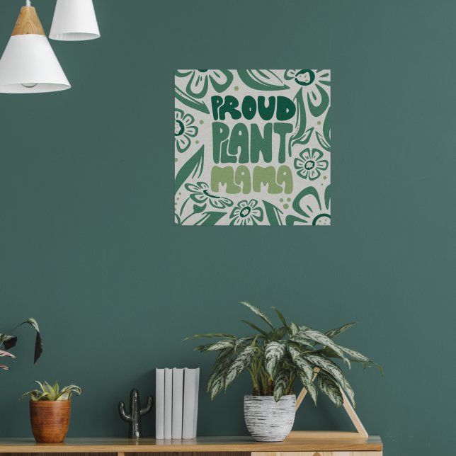 Proud Plant Mama – Bold Plant Lover Poster (Living Room 1)