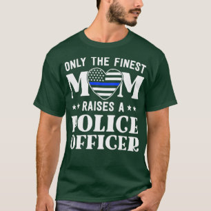 Proud Police Mom Police Officer Mom Gifts Thin Blu T-Shirt