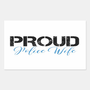 Proud Police Wife Sticker