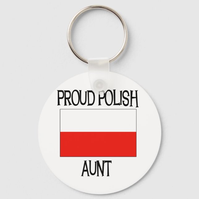 Proud Polish Aunt Keychain (Front)